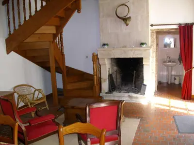 Coin salon dans l'établissement château de lamberville