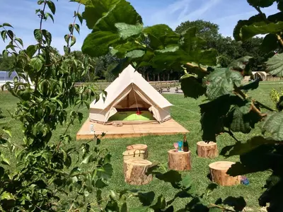 Jardin de l'établissement O2 Camping