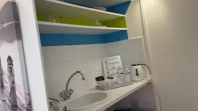 Salle de bains dans l'établissement Chambre Centre Ville de Bayeux