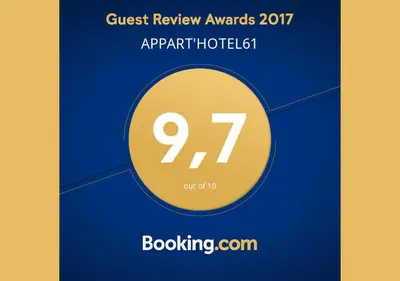 Certificat, récompense, panneau ou autre document affiché dans l'établissement APPART'HOTEL61 Comme à la maison au Cœur de la Normandie