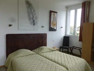 Un ou plusieurs lits dans un hébergement de l'établissement Hotel Jersey