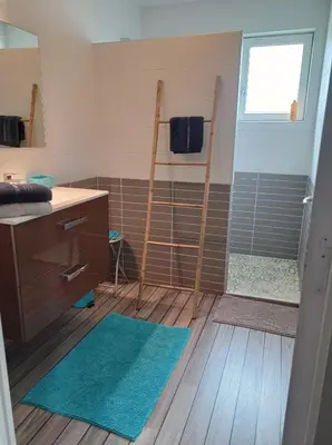Cuisine ou kitchenette dans l'établissement Le Clos Louisiane