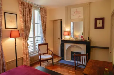 Un ou plusieurs lits dans un hébergement de l'établissement Le Gîte du Bas Manoir