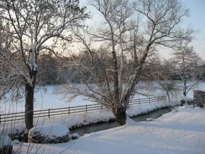 L'établissement Le Gîte du Bas Manoir en hiver