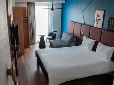 Un ou plusieurs lits dans un hébergement de l'établissement ibis Bayeux Port En Bessin