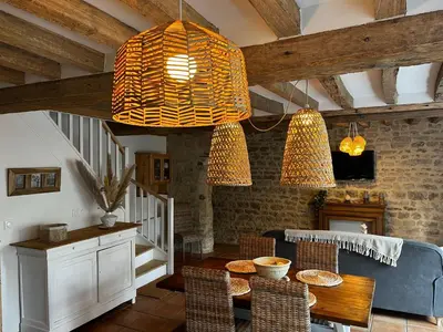 Coin salon dans l'établissement La Naomath - Maison d'hôtes, Hébergement insolite & Gîte