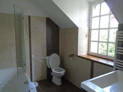 Salle de bains dans l'établissement Maison des Isles