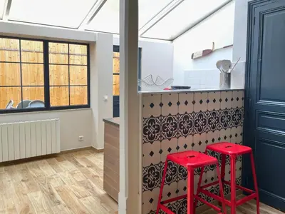 Cuisine ou kitchenette dans l'établissement Villa LES MYRTILLES