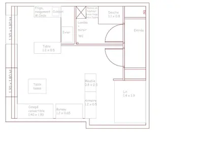 Plan de l'établissement Appartements Caen Centre
