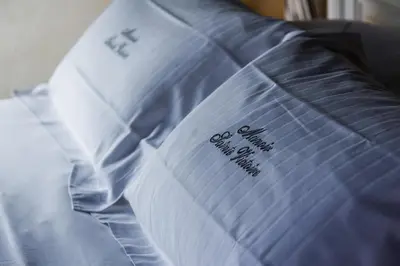 Un ou plusieurs lits dans un hébergement de l'établissement Manoir Sainte Victoire