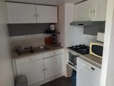 Cuisine ou kitchenette dans l'établissement Le Charleston