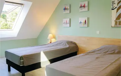 Un ou plusieurs lits dans un hébergement de l'établissement Nice Home In Saint Germain Sur Ay