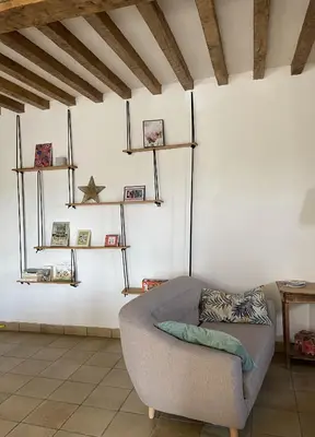 Coin salon dans l'établissement FamilyGites