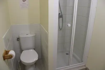 Salle de bains dans l'établissement Villa La Gare