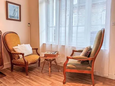 Coin salon dans l'établissement Holiday Home Bel Air by Interhome
