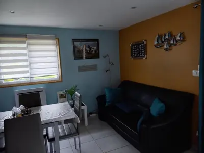 Coin salon dans l'établissement Le Relais De La Chaussee