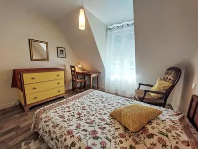 Un ou plusieurs lits dans un hébergement de l'établissement Apartment La Note Bleue by Interhome