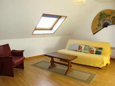 Coin salon dans l'établissement Holiday Home La Jolie Vague by Interhome