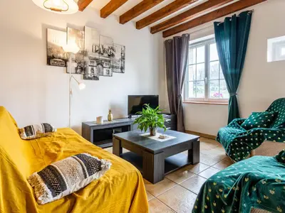 Coin salon dans l'établissement Holiday Home Le Clos Renard by Interhome