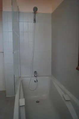 Salle de bains dans l'établissement Gîte de la Grève