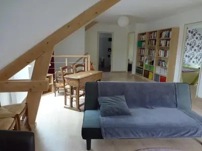 Coin salon dans l'établissement La maison verte