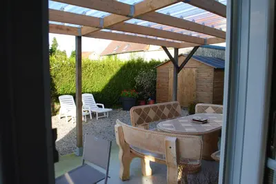 Terrasse ou espace extérieur de l'établissement Gite Les Marais de la Douve