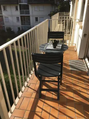 Balcon ou terrasse dans l'établissement Cabourg centre & plage