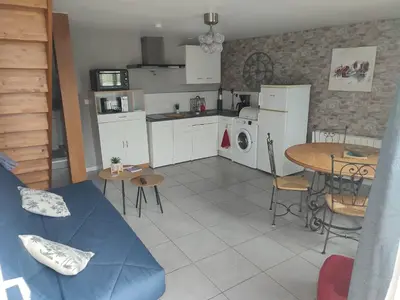 Cuisine ou kitchenette dans l'établissement Claude et Astrid