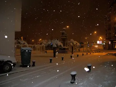 L'établissement Le Grand Hotel en hiver