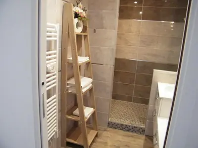 Salle de bains dans l'établissement Bel appartement vue sur mer