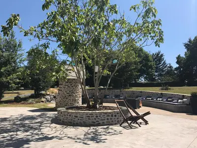 Jardin de l'établissement Clos l'Abbe, Piscine & Spa - Demeure de Prestige