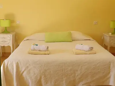 Un ou plusieurs lits dans un hébergement de l'établissement Chambres du logis De La Mare Du Parc