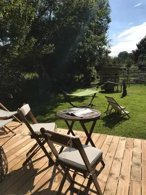 Jardin de l'établissement Le mas Normand