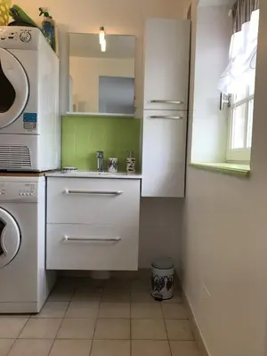 Cuisine ou kitchenette dans l'établissement Gîte La Croix La grise