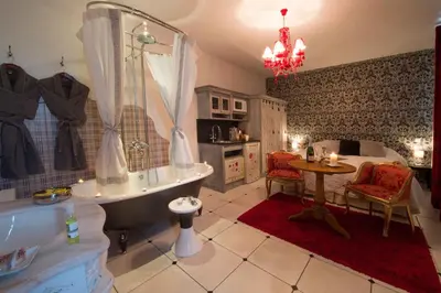 Cuisine ou kitchenette dans l'établissement Le Mascaret - Restaurant Hotel Spa - Teritoria