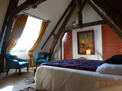 Un ou plusieurs lits dans un hébergement de l'établissement Hôtel particulier 