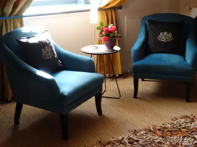 Coin salon dans l'établissement Hôtel particulier 