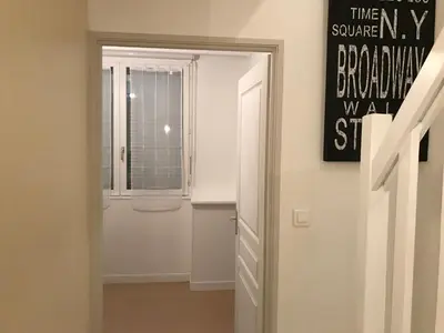Salle de bains dans l'établissement Appartement Rue Victor Hugo - Port de la Houle