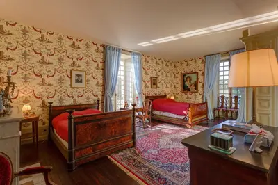 Un ou plusieurs lits dans un hébergement de l'établissement Château de Tocqueville