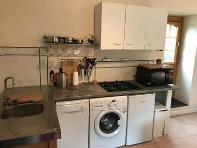 Cuisine ou kitchenette dans l'établissement Le Noyer