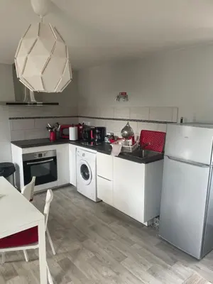 Cuisine ou kitchenette dans l'établissement Laugann's Home