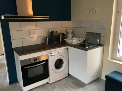 Cuisine ou kitchenette dans l'établissement Laugann's Home