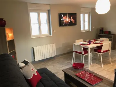 Télévision ou salle de divertissement dans l'établissement Laugann's Home