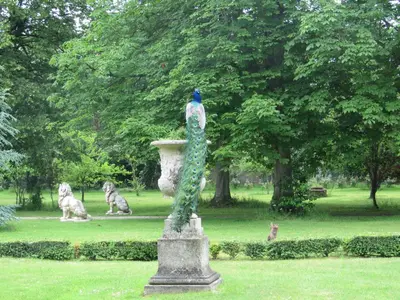 Jardin de l'établissement Manoir de la Marjolaine