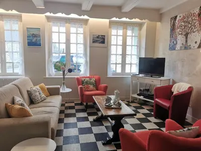 Télévision ou salle de divertissement dans l'établissement Holiday Home La Congrière by Interhome