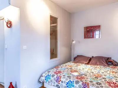 Un ou plusieurs lits dans un hébergement de l'établissement Studio L'Abri des Flots by Interhome