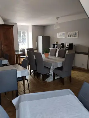 Cuisine ou kitchenette dans l'établissement Le Manoir de la Pichardière