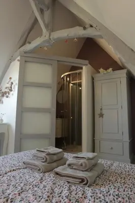 Un ou plusieurs lits dans un hébergement de l'établissement Le Clos d'Esquay, Côté Seulles