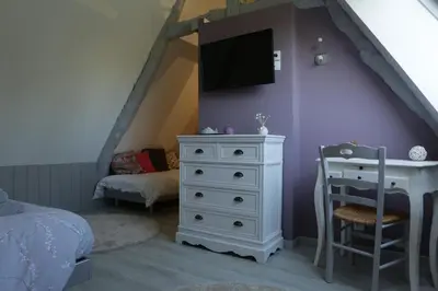 Un ou plusieurs lits dans un hébergement de l'établissement Le Clos d'Esquay, Côté Aure