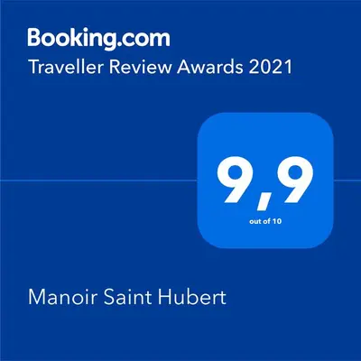 Certificat, récompense, panneau ou autre document affiché dans l'établissement Manoir Saint Hubert